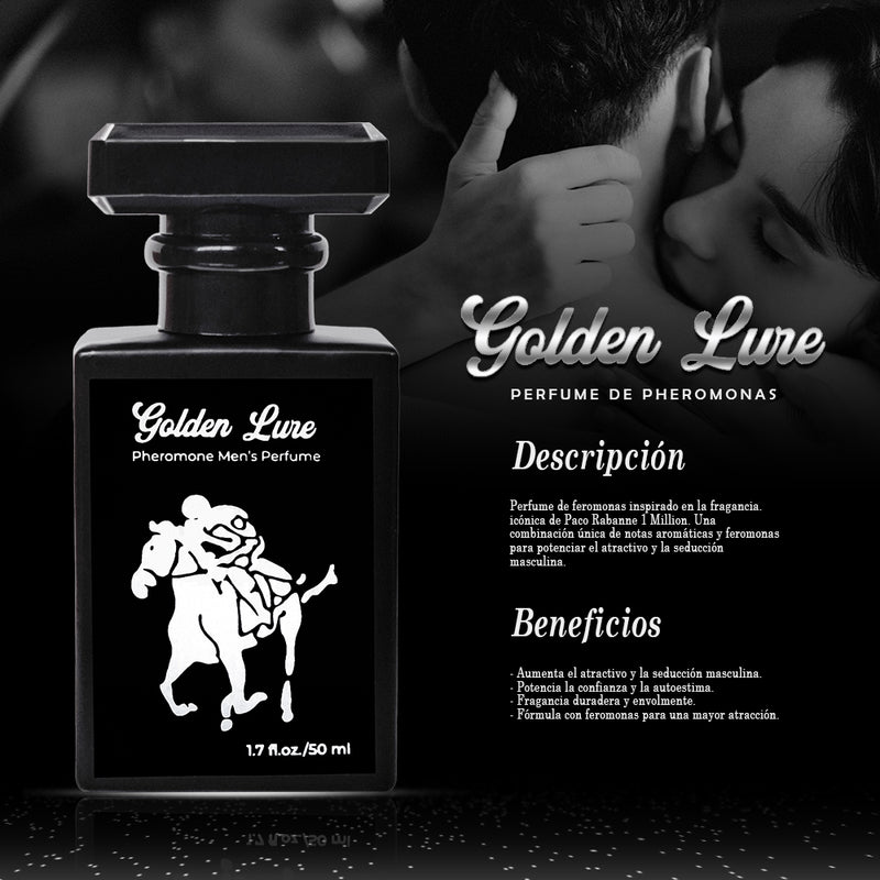 GOLDEN LURE: PERFUME DE FEROMONAS PARA HOMBRES